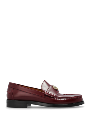 Lederhalbschuhe im Loafers-Stil